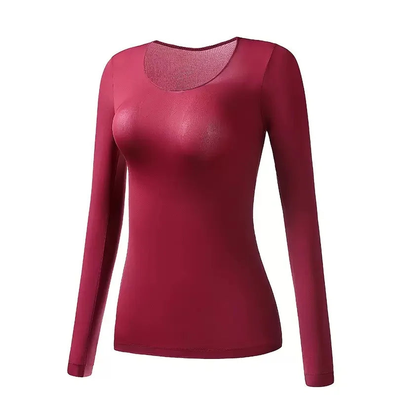 Women's Seamless Ultra-Thin Thermal Set - Long Sleeve Top & Pants - photo 14