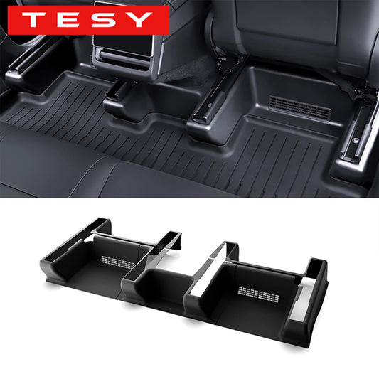 TESY For Tesla Model Y Juniper Launch Standard TPE Under Seat Corner Guard Seat Slide Rails Protector Cover Anti-Kick Decor