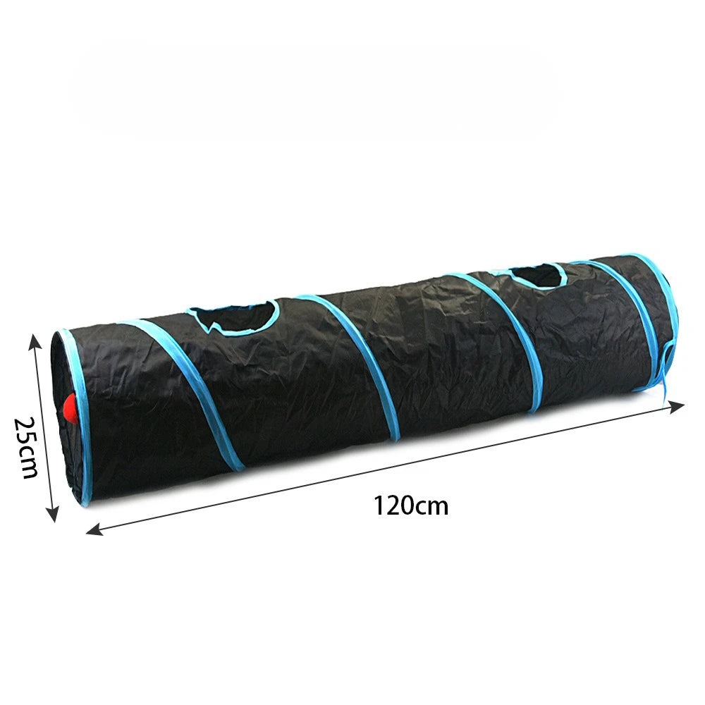 Foldable Cat Tunnel Toy - Breathable S & T Shape Play Tunnel – photo 8