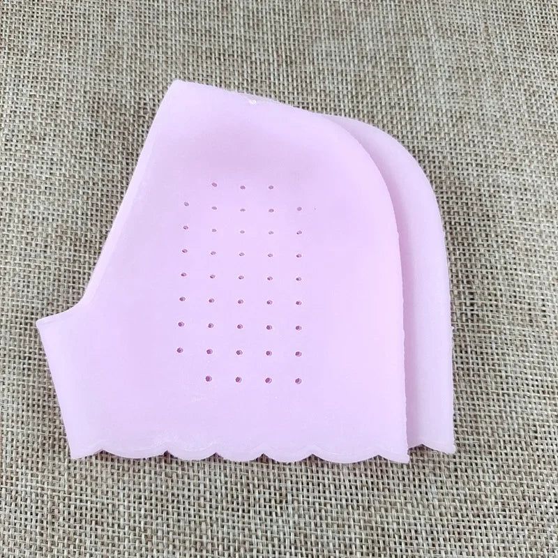 2Pcs New Silicone Feet Care Socks Moisturizing Gel Heel Thin Socks with Hole Cracked Foot Skin Care Protectors Foot Care Tool