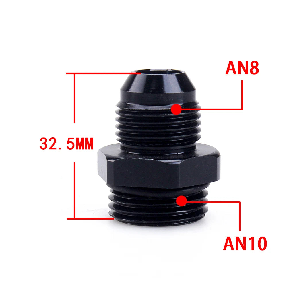 Universal AN6 AN8 AN10 To AN To M14/M16/M18x1.5 Thread Straight Fuel Oil Air Hose Fitting Male Adapter Car Auto Accessories