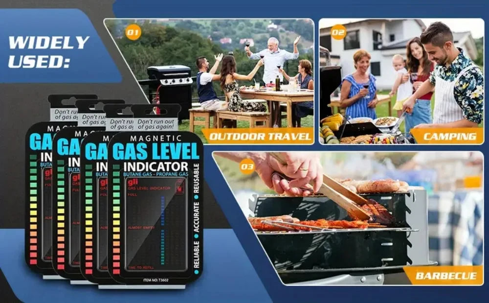 Gas Indicator Level Practical Propane Butane LPG Fuel Gas Tank Level Indicator For Home Kitchen Outdoor Use