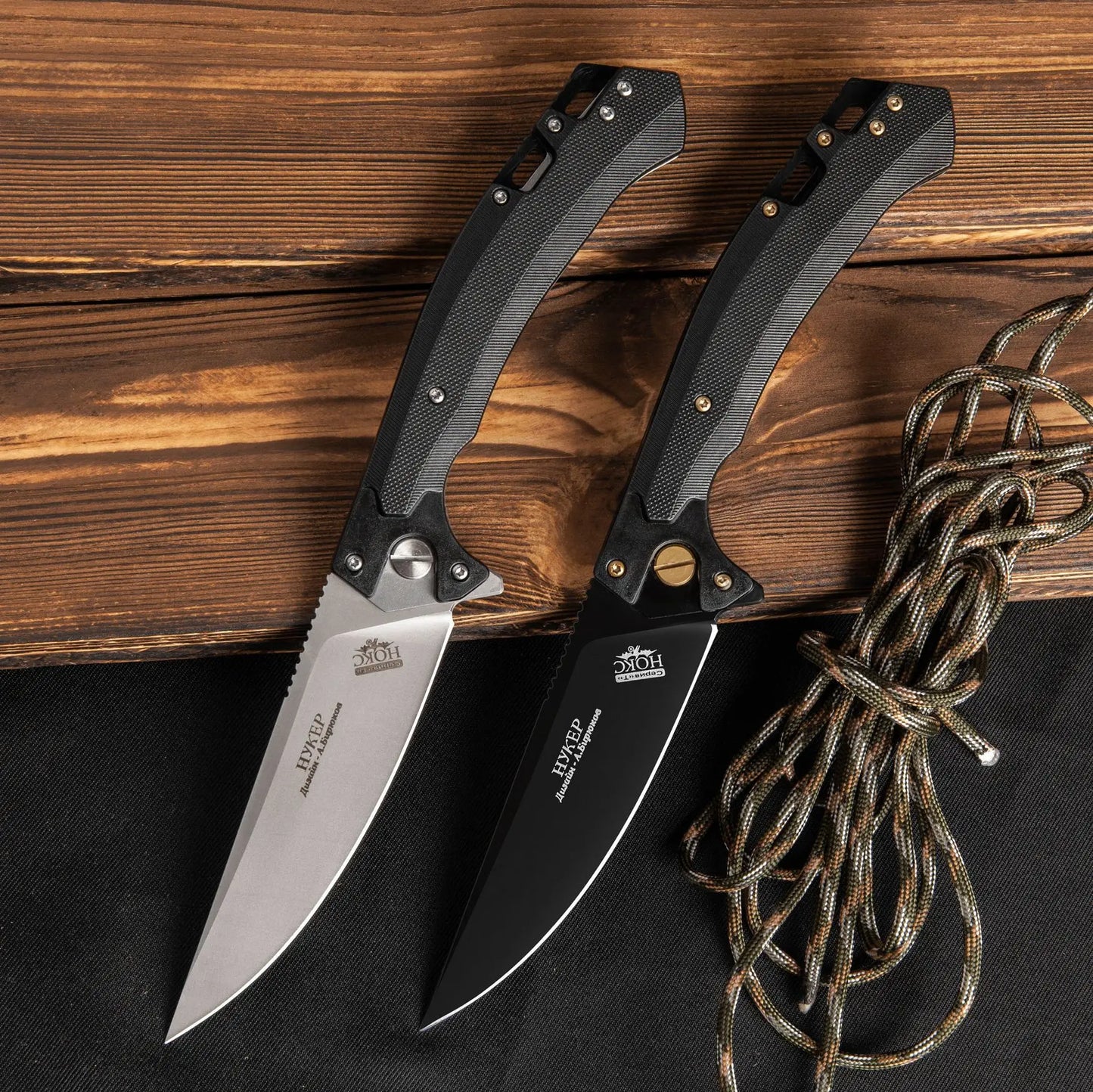 Stainless Steel 440C Folding Knife with Black Nylon Fiber Handle Portable Household Fruit EDC Carry-on Tool Knife Men's Gift