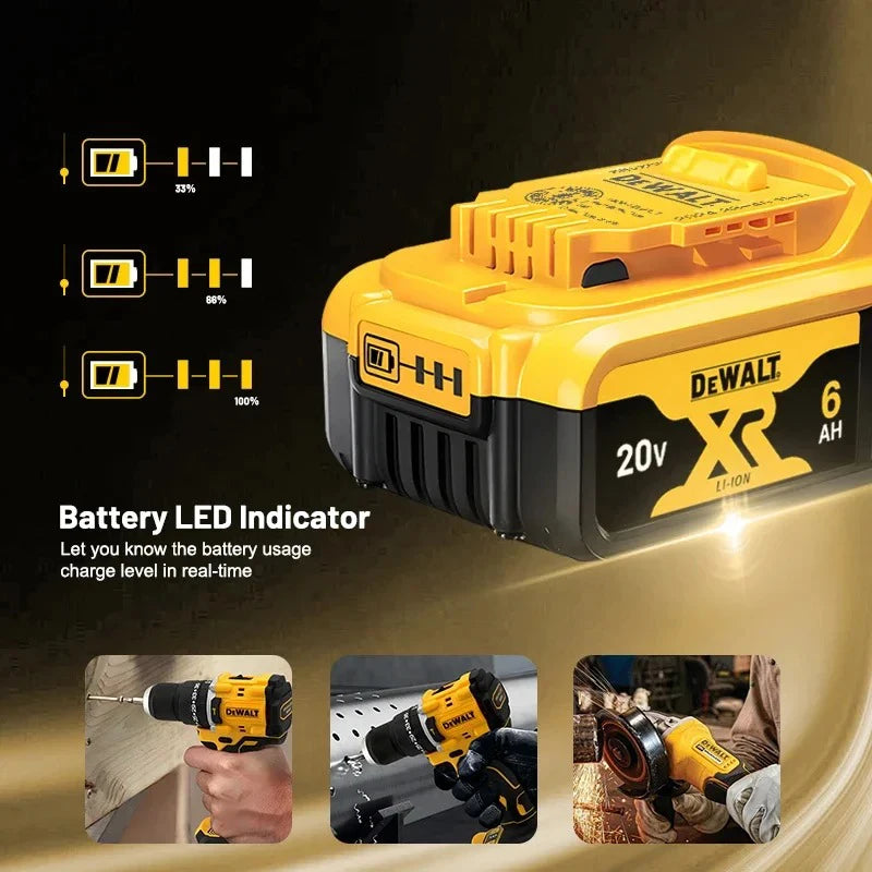 DeWALT Original Battery 20V/60V 9000mAh MAX FlexVolt for DCB606 DCB205 DCB206 DCB209 DCB182 Power Tool