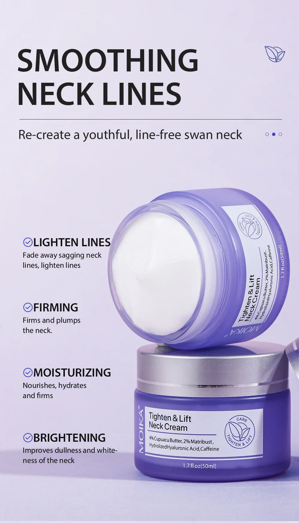 Lifting & Firming Neck Cream – Anti-Aging, Brightening & Deep Moisturizing