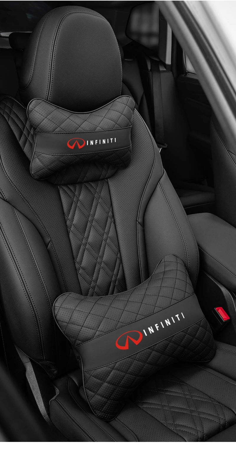 Car Seat Neck Pillow Headrest Lumbar Waist Support Cushion For Infiniti QX55 QX50 QX60 QX80 Q50 Q70L Q60 Q30 Q70 QX70 QX30 FX37