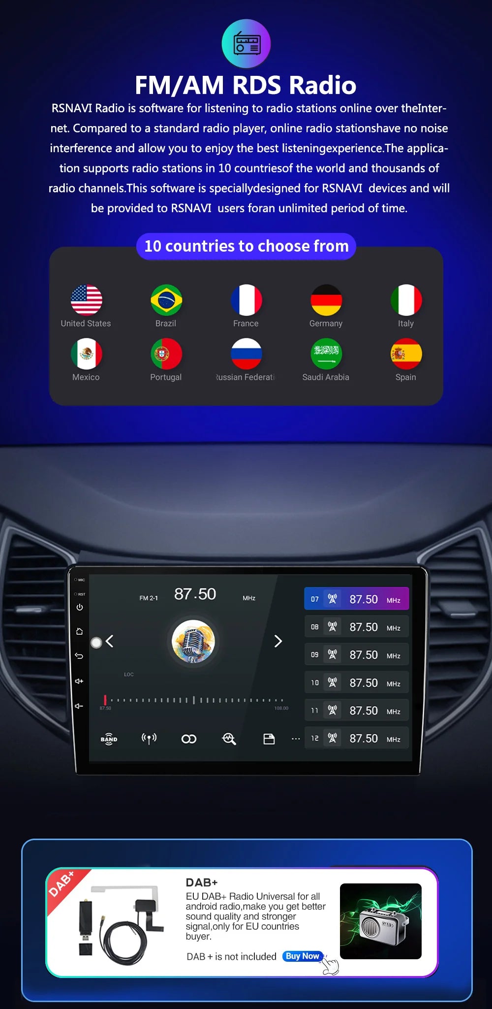 Android 16 Carplay Car Radio for Chevrolet Silverado Impala GMC Yukon Acadia Sierra Multimedia Video Player Navigation Stereo BT