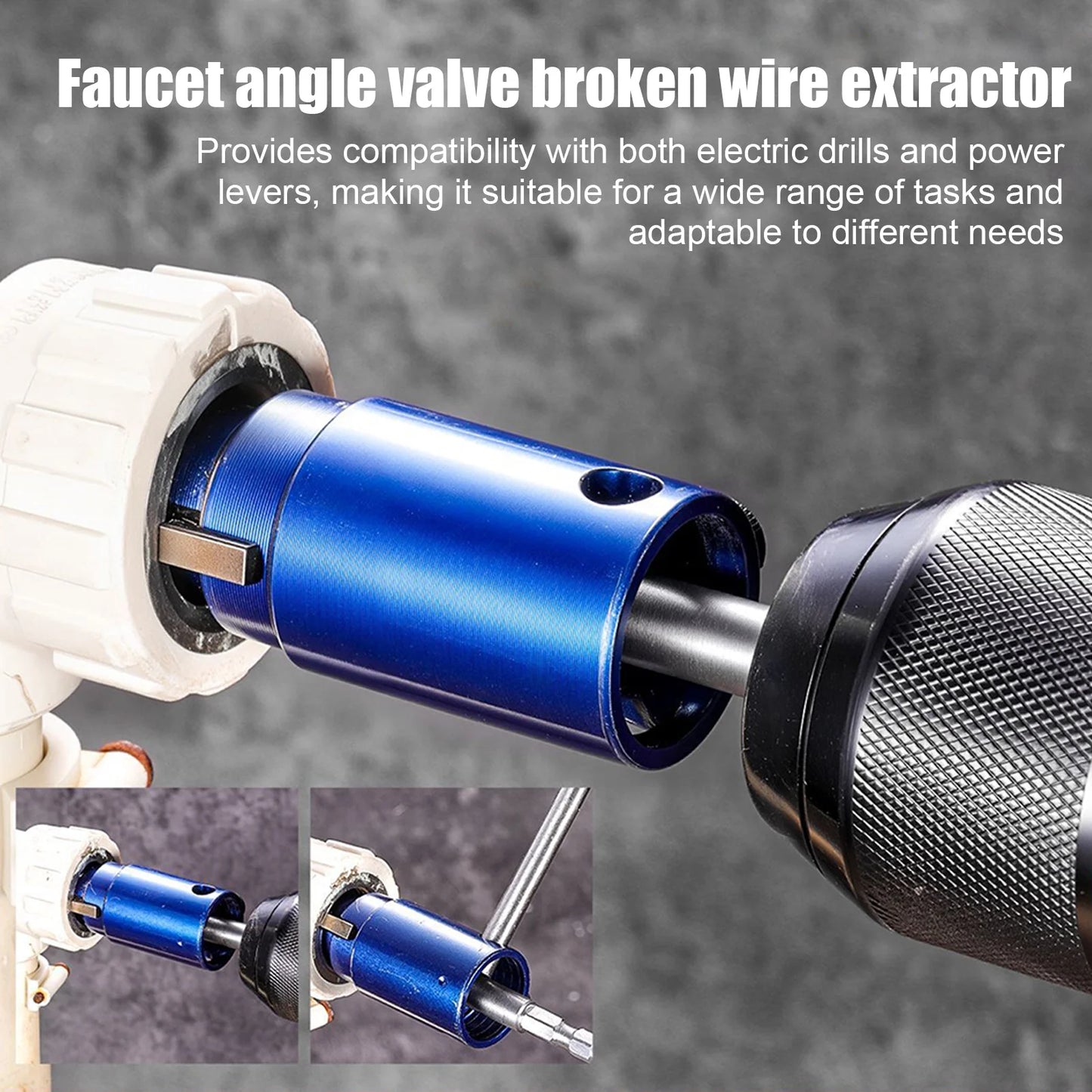 Faucet Angle Valve Pipe Extractor Broken Wire Bolt Remover Tool Water System Valve Replacement Construction Home Supplies