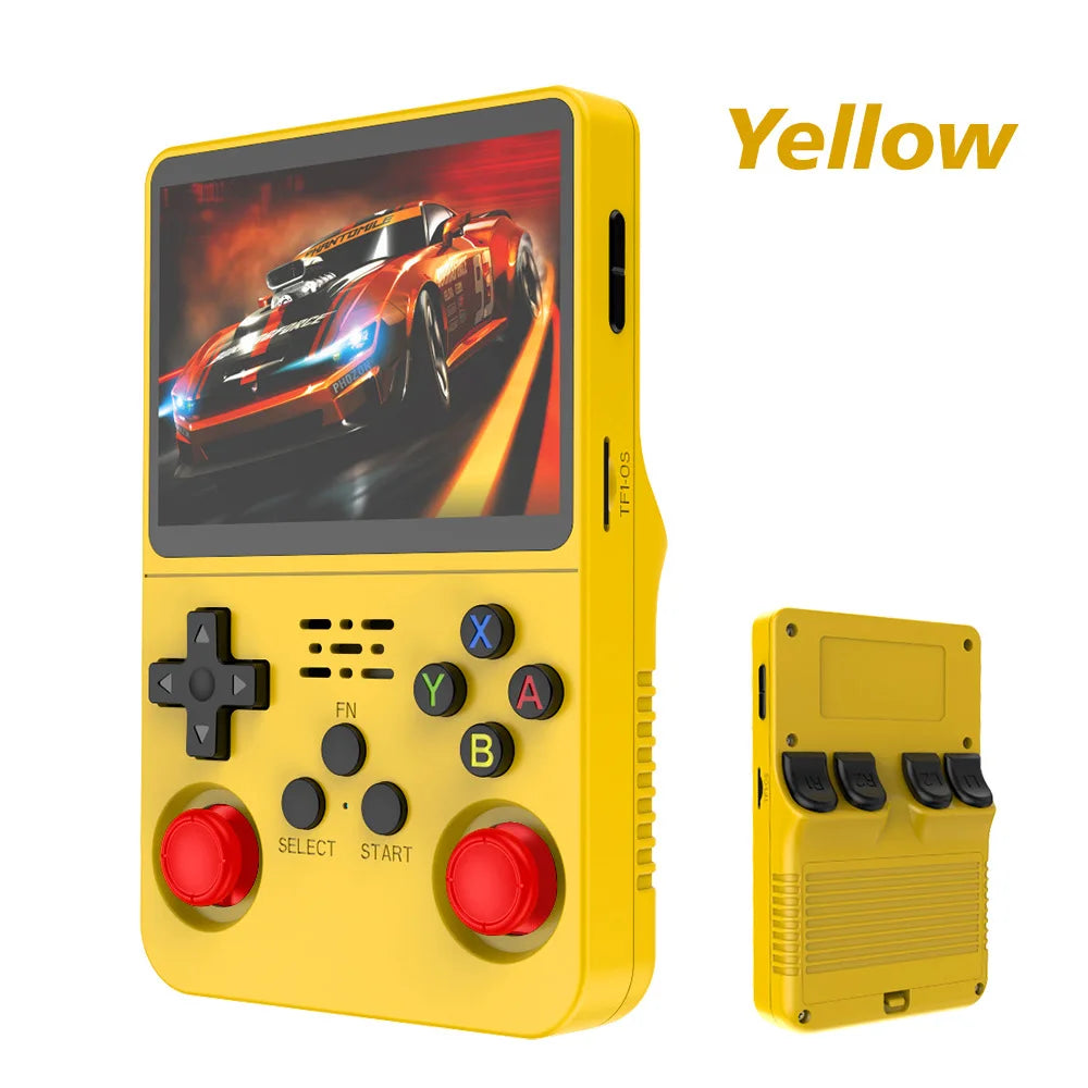 R36S 128G Retro Handheld Game Console Linux System 3.5Inch IPS Screen Portable Pocket Video Player 2 Joystick 64G 256G Kid Gift