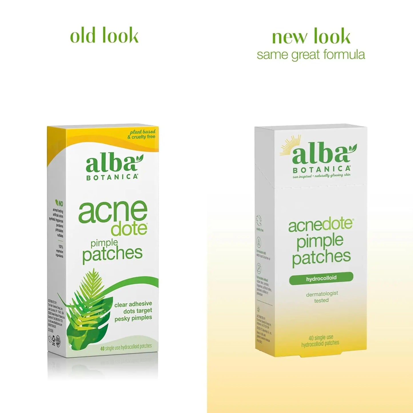 Hydrocolloid Acne Patches for Face - Pimple Spot Patches, 40 Count - Vegan & Cruelty-Free Skincare