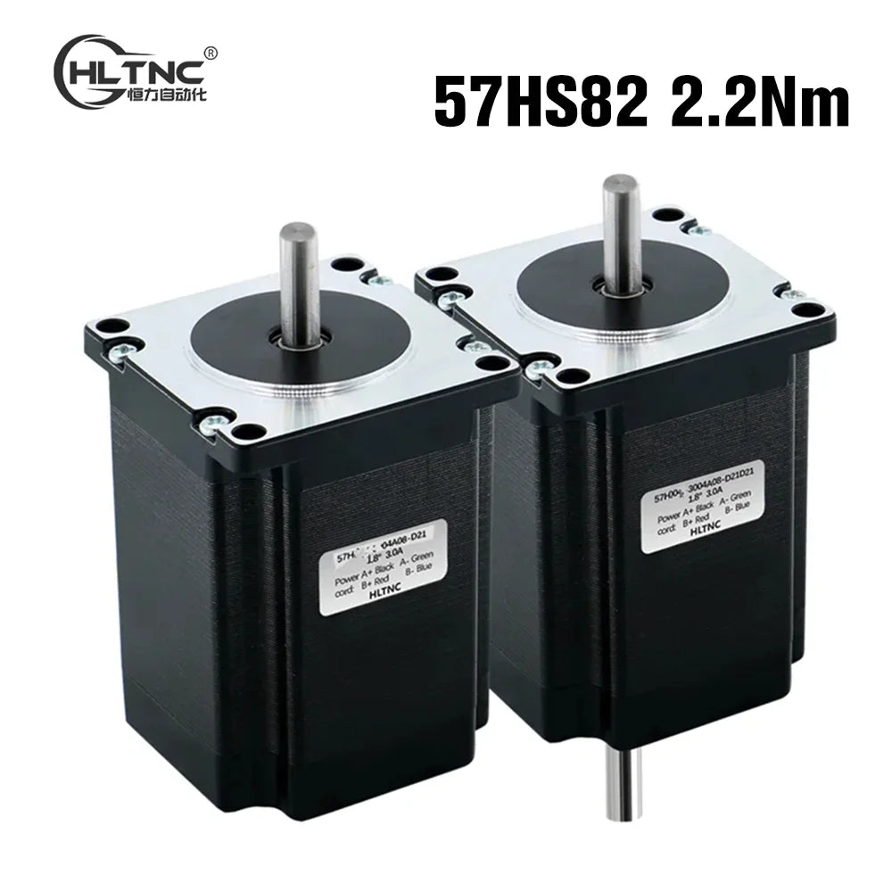 HLTNC 57mm 3a Nema 23 4 wire 2 phase Stepper motor 82mm length 2.2 N.m torque 315Oz-in Nema23 engine for CNC Engraver Router