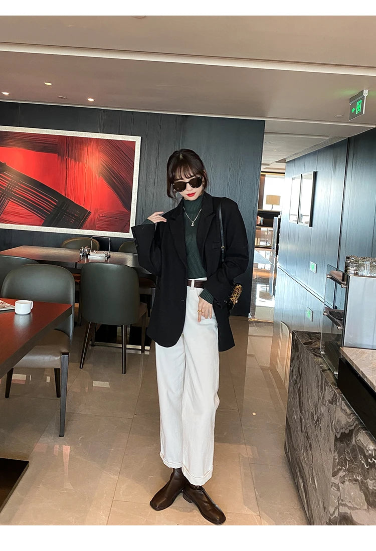 Women's Slim Mock Neck Sweater — Soft Knit Pullover
