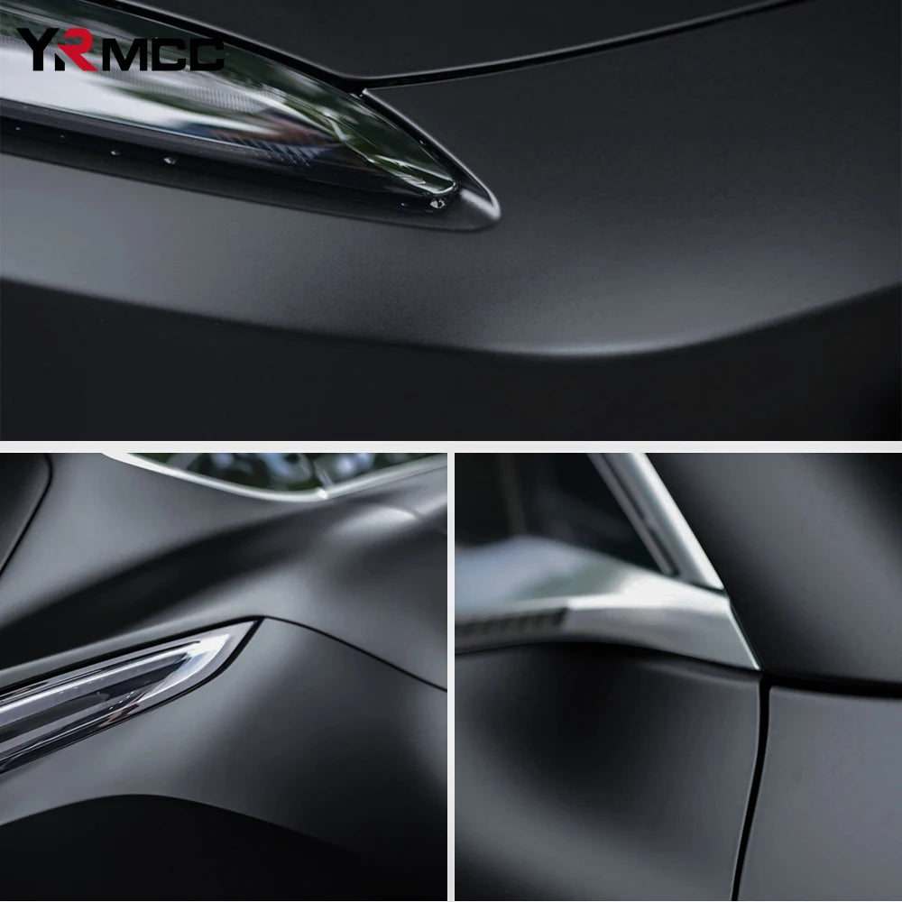 Car Stickers Matte Black Vinyl Auto Tuning Wrap Waterproof Motorcycle Helmets Stickers Car Body Film Vinyl Vehicle Accessories