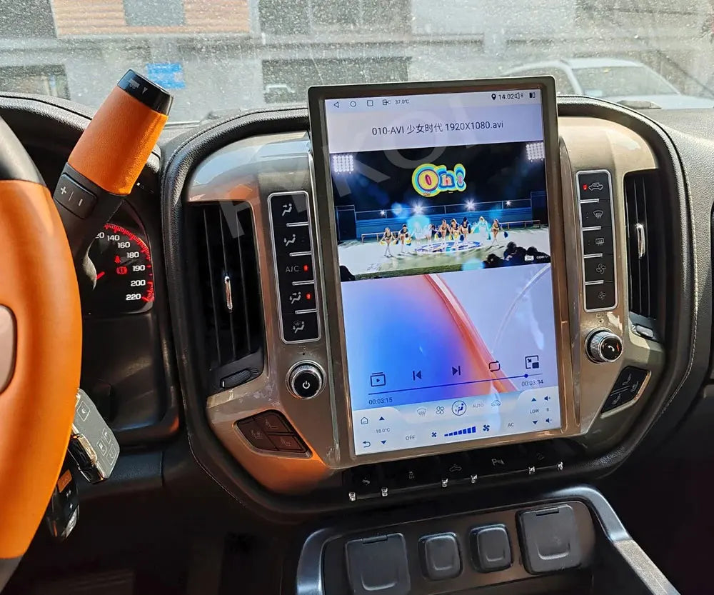 Car Radio For Chevrolet Silverado GMC Sierra 2013-2020 CarPlay Android Auto Automotive Multimedia Tesla Style Bluetooth 4G GPS