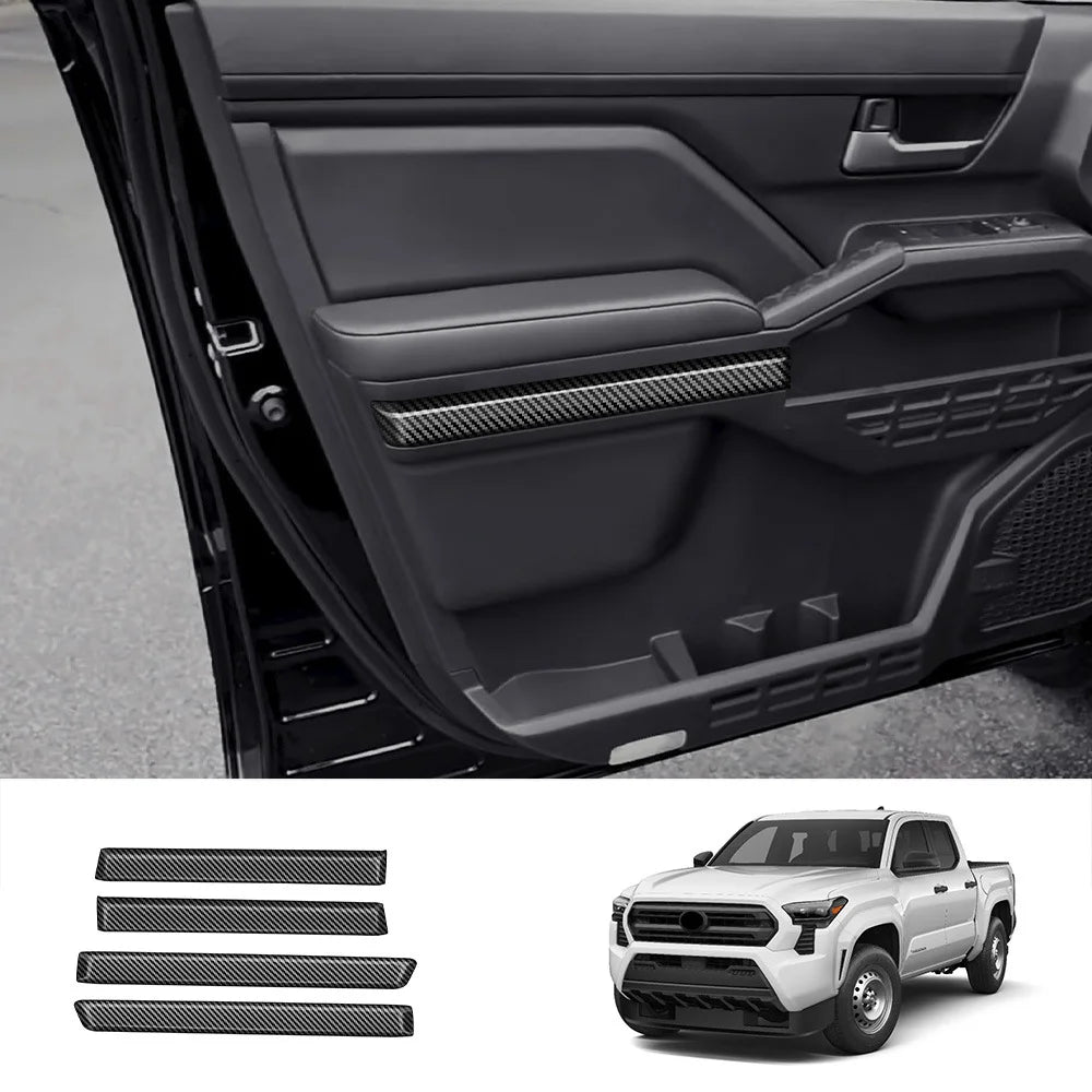 Fit for Toyota Tacoma 2024 2025 Interior Accessories Carbon Fiber Look Car Interior Cover Trim Panel Decoration Sticker
