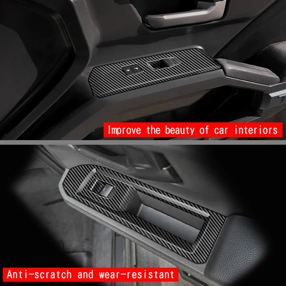 Fit for Toyota Tacoma 2024 2025 Interior Accessories Carbon Fiber Look Car Interior Cover Trim Panel Decoration Sticker