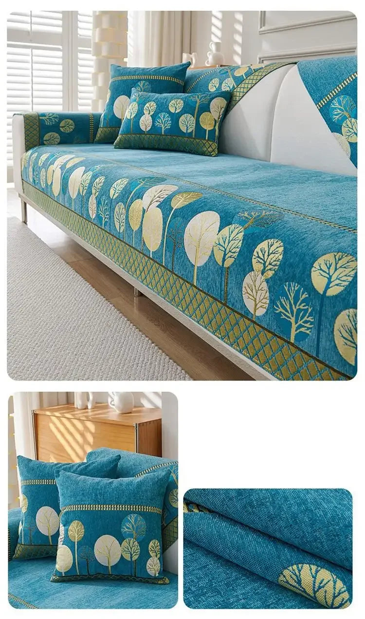 1pcs Chenier Sofa Cover Four Season Universal High-end Anti-skid Seat Mat Nordic Minimalist Modern Backrest Cushion Cloth