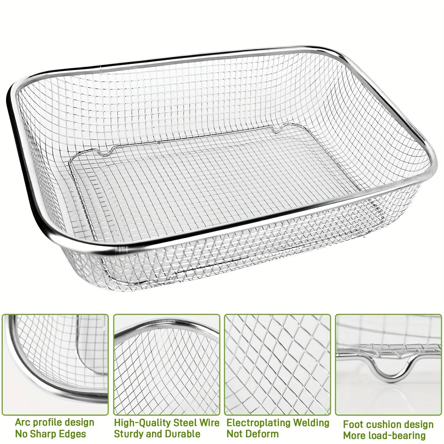 Stainless Steel Soil Sieve - Mesh Gardening Sieve for Rock Filtering, Composting and Sand, Durable and Anti-rust Hand Tools