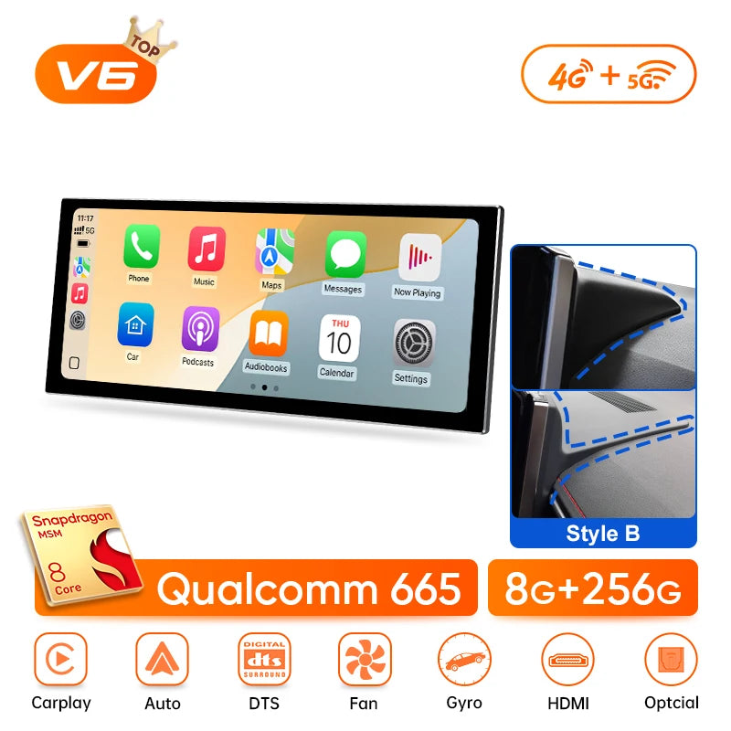 Ainavi 12.3 inch Car Radio For Toyota Corolla 2019 2020 2021 2022 2023 E210 Wireless Carplay Android Auto 4G Car Multimedia 2DIN