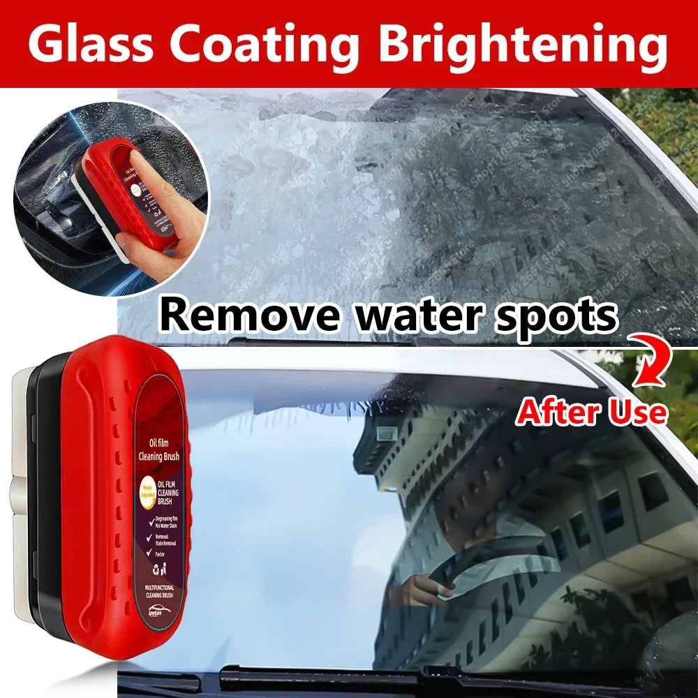 Car Glass Coating Kit - Oil Film Clean Brush Professional Repair Glass Scratch 120ml Brightening Windows Anti-fog Polishing