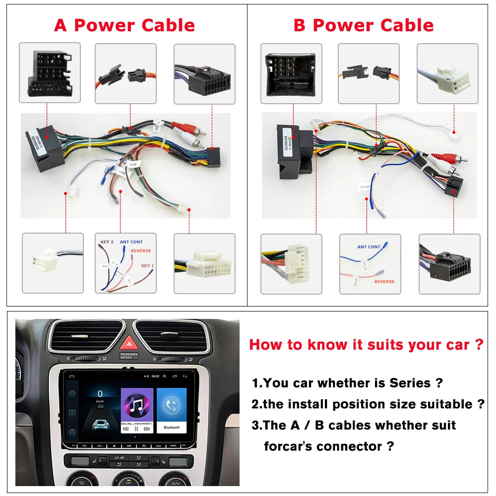 2 Din Android 16 Car Radio 9'' GPS With Carplay For VW/Volkswagen Passat Golf MK5 MK6 Jetta EOS POLO Touran Seat Sharan