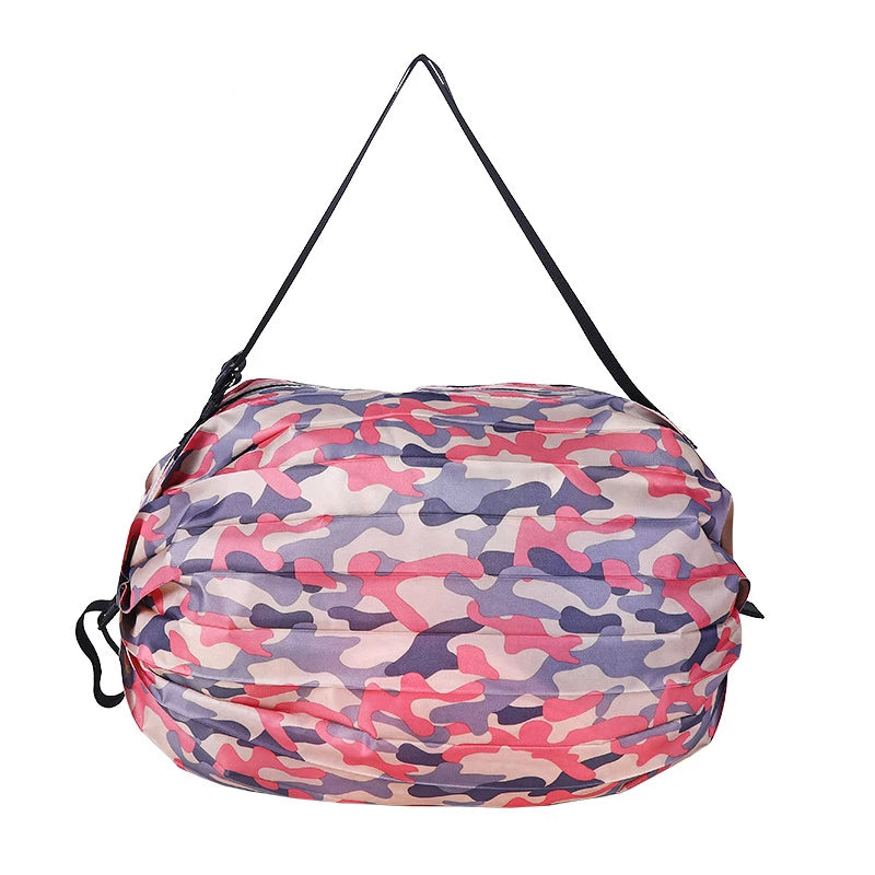 New Foldable Storage Bag Portable Travel Camouflage Handbags Large Capacity With Handle Japen Shopping Bag