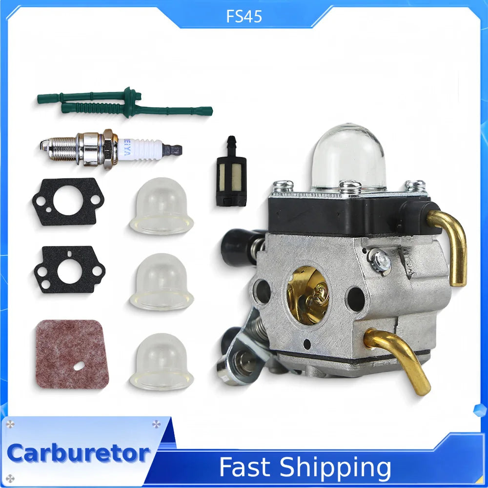 FS45 Carburetor For Stihl FS46 C1q-s143 C1q-s153 4cm Engine FS45 FS46 FS55 FS74 Brush Cutter String Trimmer Carb