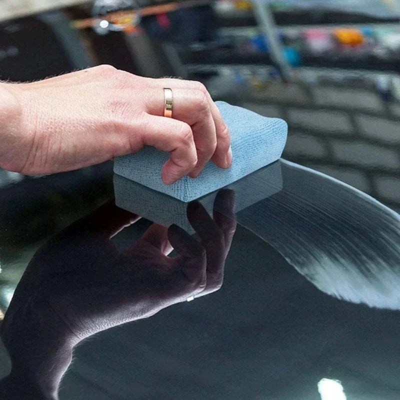 1/20pcs Car Wax Applicator Pads Microfibre Polishing Sponges Soft Auto Detailing Waxing Sponge Cleaning Foam Car Paint Care Pad