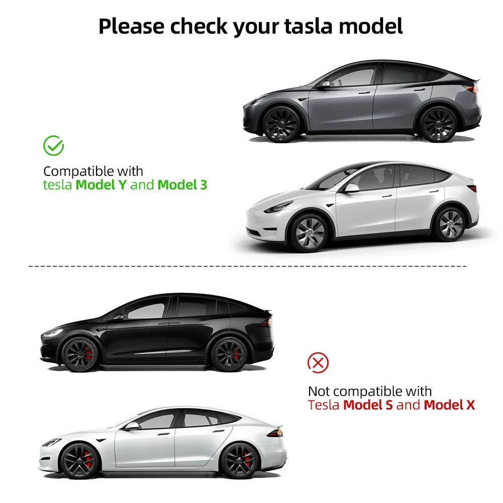 2PCS Car ABS Paste Side Door Mirror Cover For Tesla Model 3 Model Y 2021-2023 Auto Exterior Accessories Sides Rearview Cover