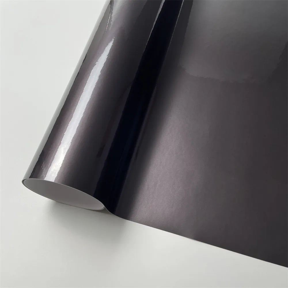 Glossy Candy Vinyl Metallic Wrap Film Red Blue Grey Silver Motorcycle Adhesive Sticker Waterproof For Car Accessories Decals