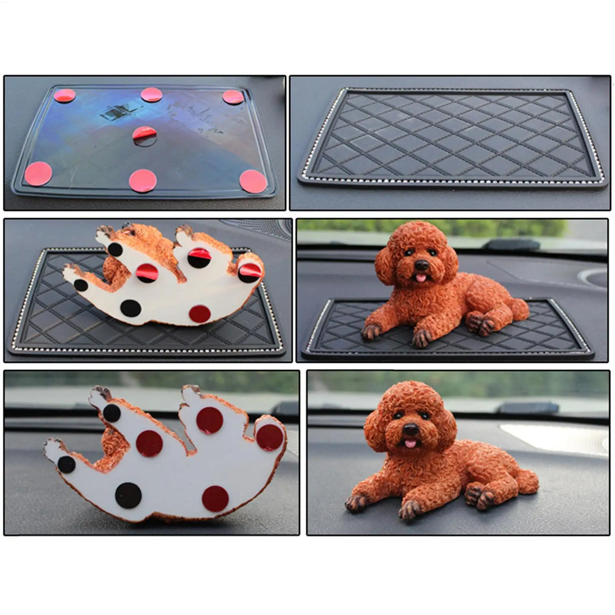 Resin Puppy Dashboard Statue - Car & Desk Dog Ornament – photo 6