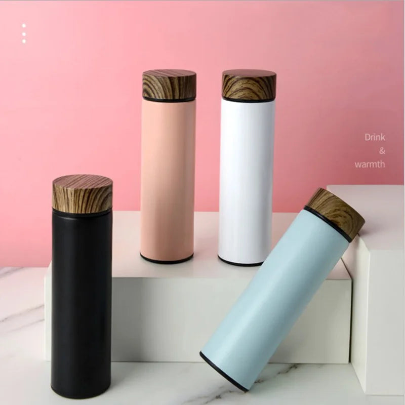 Logo Customize Thermos Mug Coffee Cup With Lid Thermocup Seal Stainless Steel Vacuum Flasks Thermo Mug For Car Water Bottles