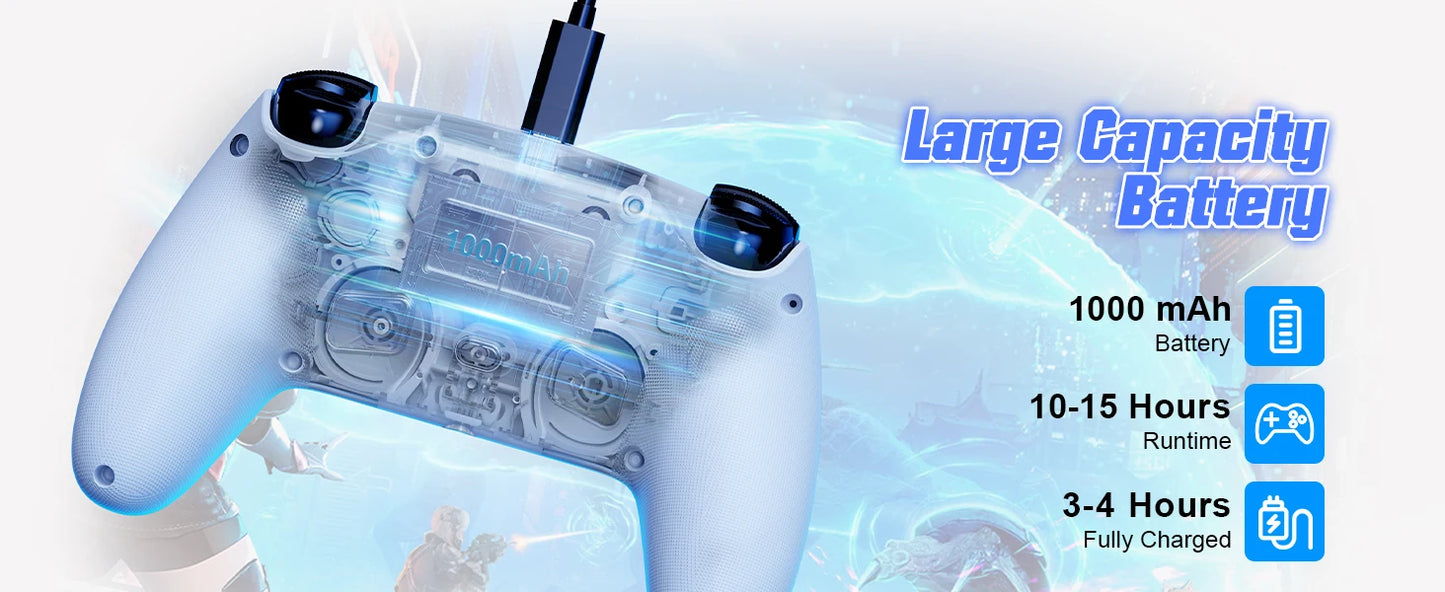 Gamepad For Playstation 5 Wireless Controller PS5/PC Console Gaming With Turbo Dual Sense Vibrate Programming RGB