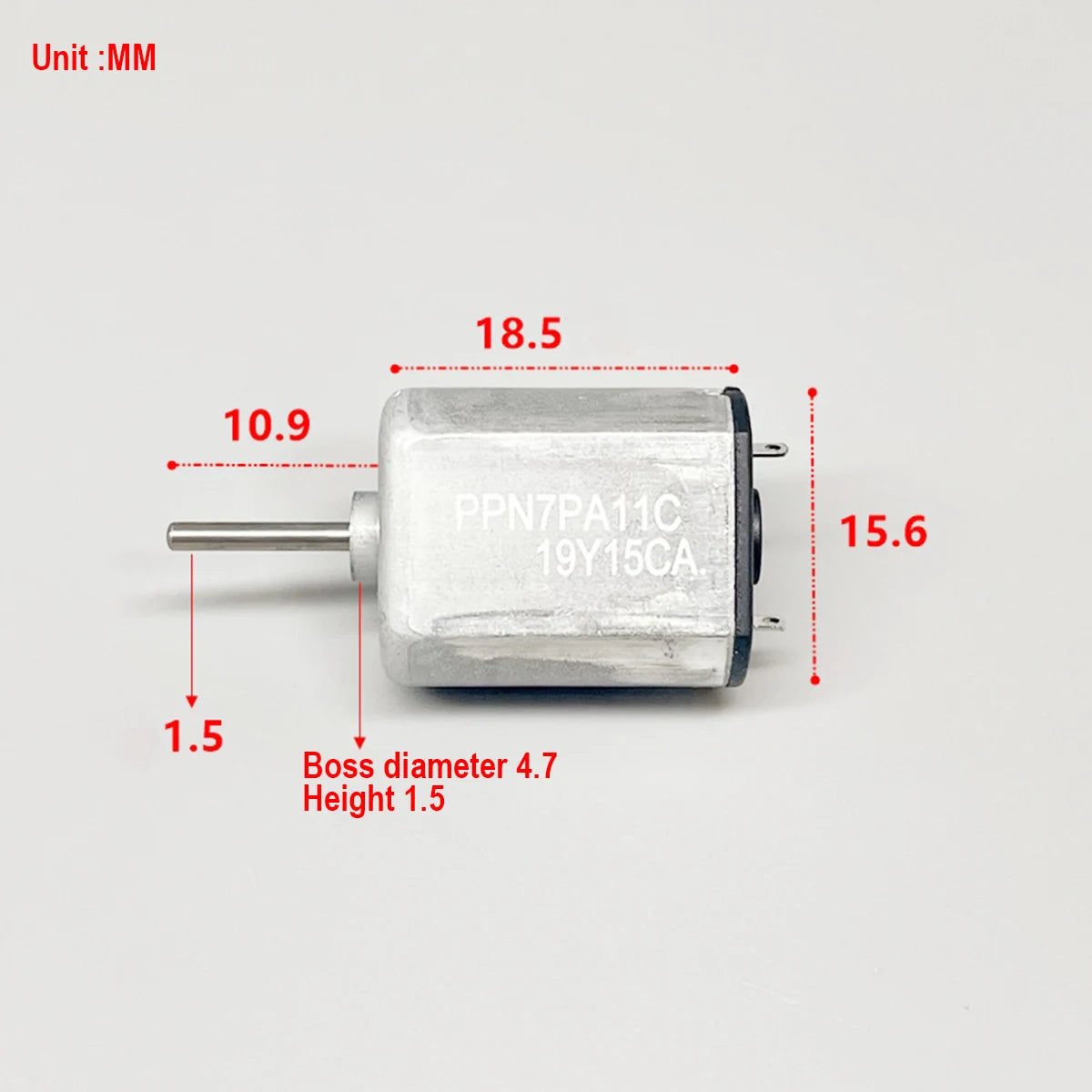 Minebea PPN7PA11C Mini 030 Motor DC 3V 5V 6V 13700RPM Metal Brush Micro 15mm*12mm Electric Motor for Car AV Device Lock