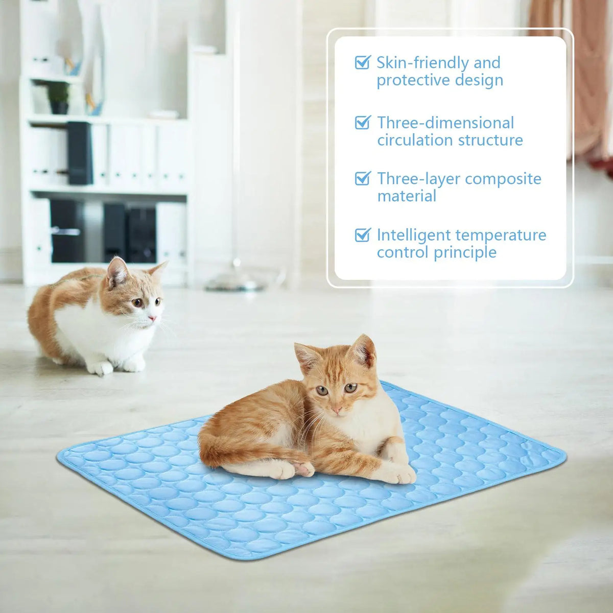 Ice-Silk Dog Cooling Mat - Sofa, Crate, Car & Beach Pad – photo 4