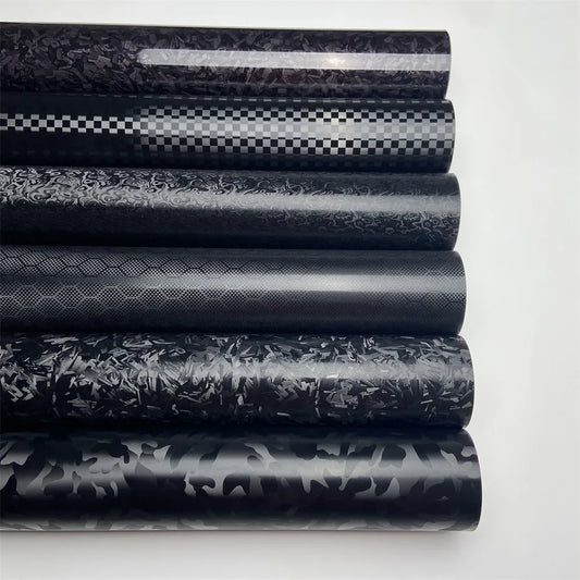 Forged Carbon Fiber Car Wrap — Hex &amp; Cosmic Diamond Vinyl Film