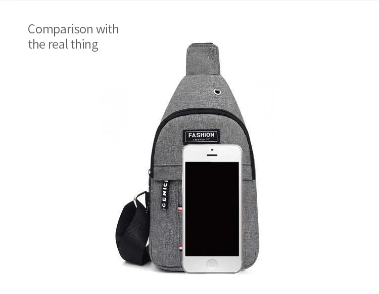 Men's Waterproof Fanny Pack - Large Capacity for Hiking, Travel & Cycling