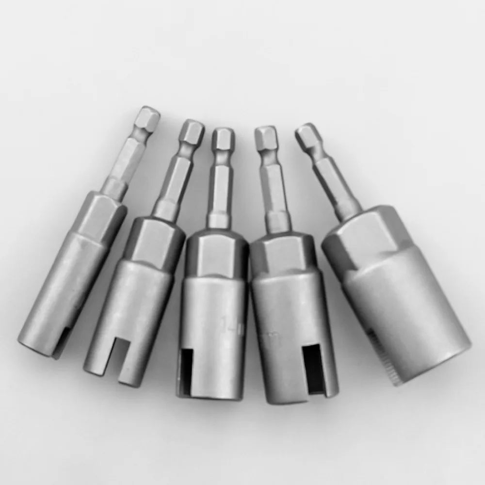 80/65mm 1/4” Hex Shank Wing Nut Driver Set Slot Wing Nuts Drill Bit Socket Wrenches Powerful Socket Inner Hexagonal Wrench