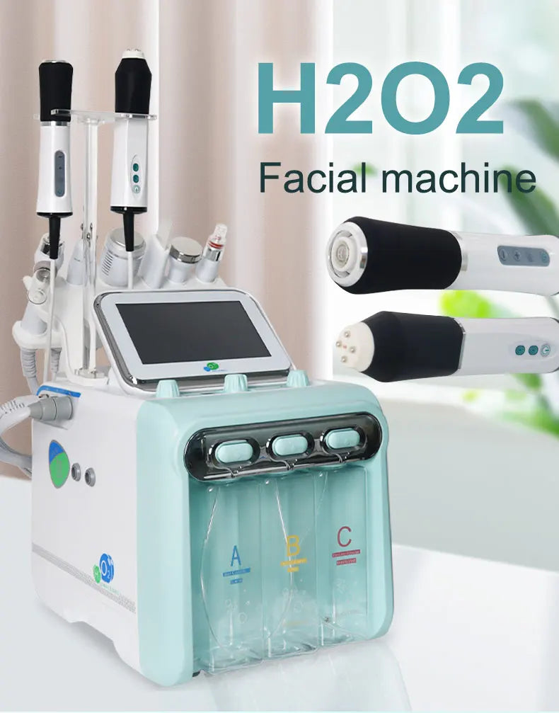New Design 8 in 1  hydro Facial Machine for Wrinkle Remover  Bubble Facial Machine CO2 Oxygen beautiful equipment