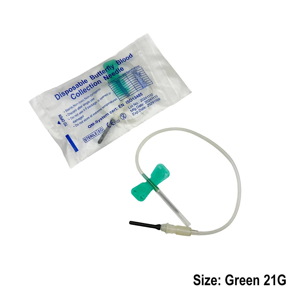 50-100PCS Disposable Double Wing Butterfly Blood Collection Needles for Cats Dogs Animal Care Pet Care Room Animal