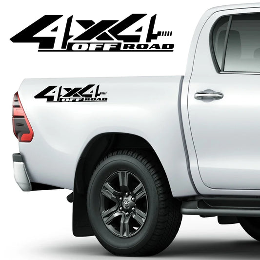 4x4 Off-Road Vinyl Decals (Pair) — Universal Fit for Pickups & Trucks