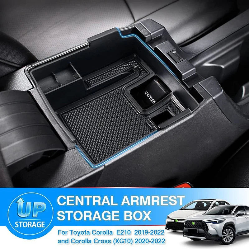For Toyota Corolla E210 2019 2020 2021 2022-2026 and Corolla Cross (XG10) 2022-2026 Accessories Center Console Tray Organizer