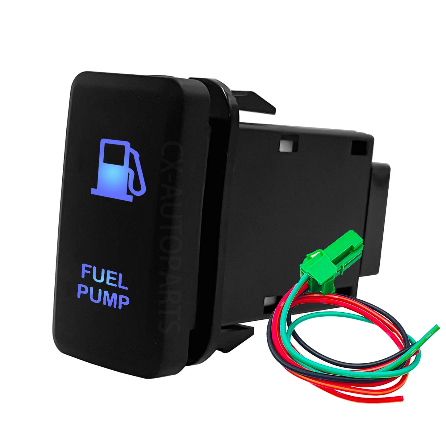 Car Push Switch Blue Led For Toyota Tacoma FJ LandCruiser 4Runner Highlander Hilux Prado LED DRL Light Bar On Off Push Button