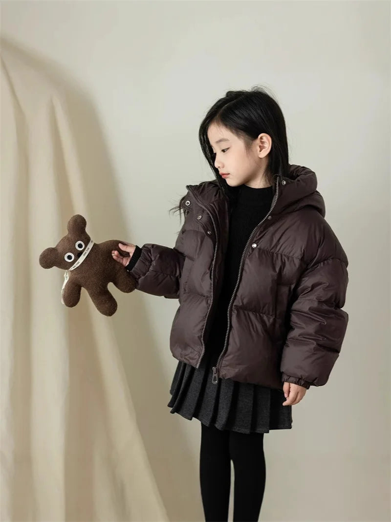 Kids Hooded Puffer Coat - Padded Winter Jacket for Ages 3-12 - photo 5