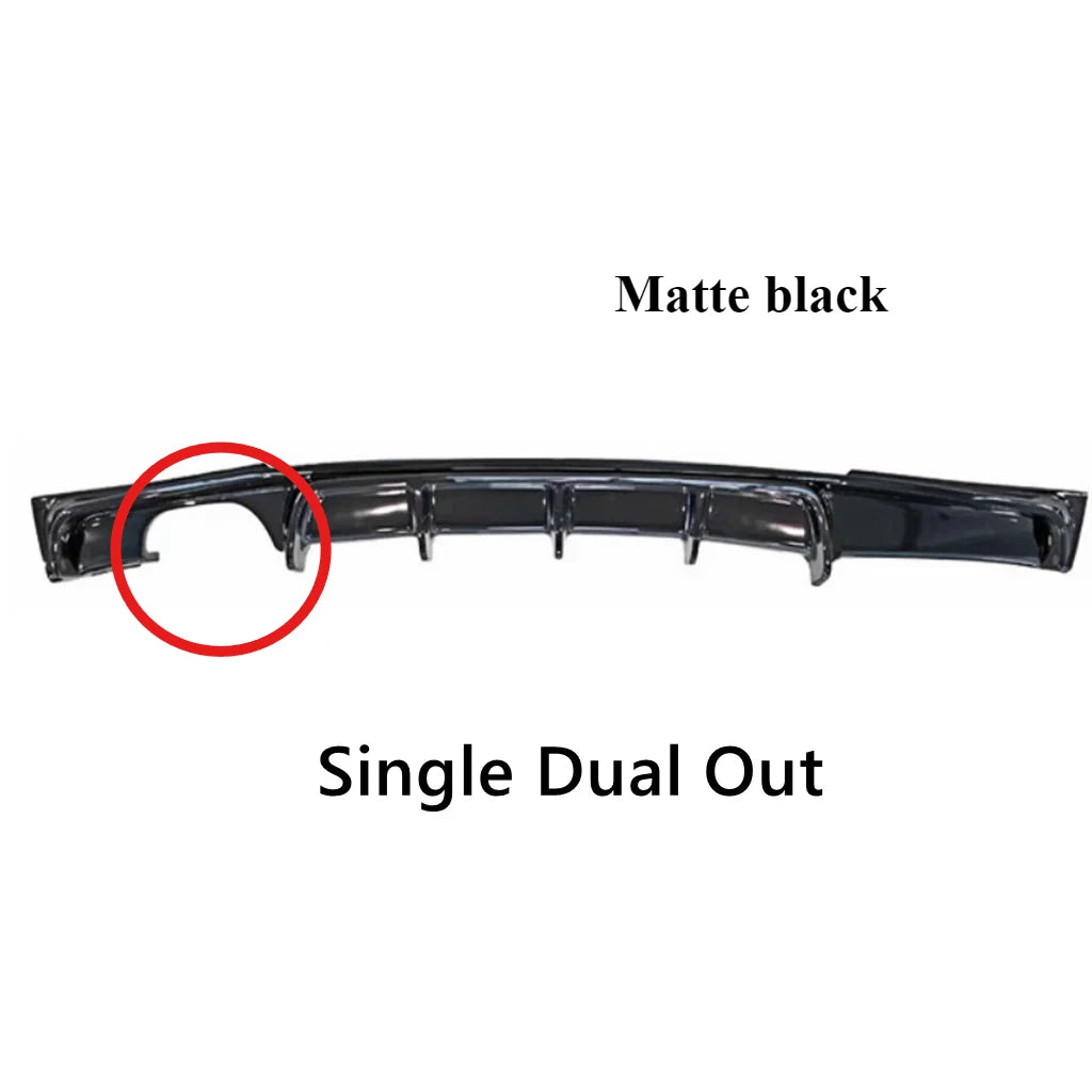 For BMW 3 Series F30 F35 2026-2026 Car Rear Bumper Lip Diffuser Refit MP Style Accessories Spoiler Exterior Parts Body Kits