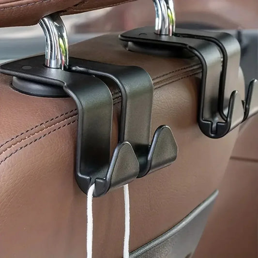 Universal Car Seat Headrest Hook Organizer for Bags & Coats