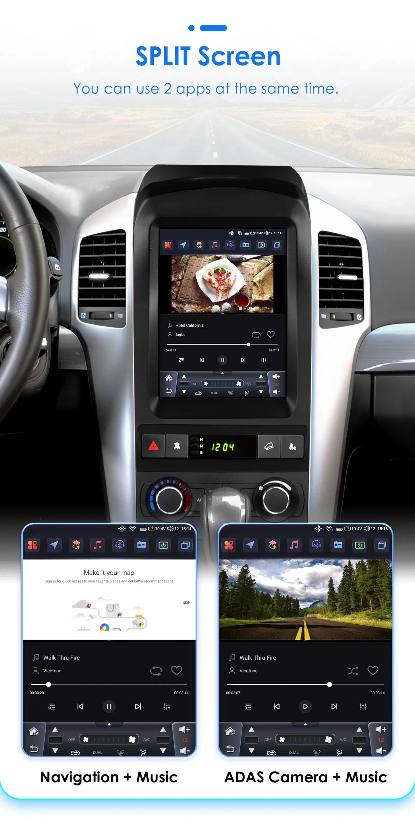 9.7"Android 14 Autoradio for Chevrolet Captiva 2006-2012 multimedia Video player GPS navi Stereo Audio 2din Carplay Touch Screen