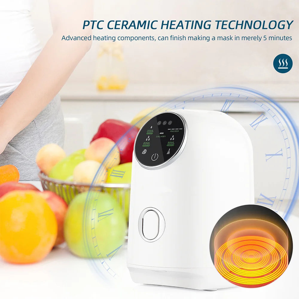 Foreverlily DIY Mask Machine Home Use Mask Making Vegetable Fruit Juice Milk Self-made Facial Mask Automatic Mask Maker SPA Care.women