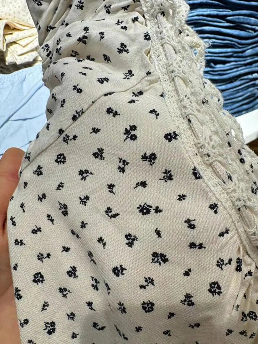 White Lace Tied Square Neck Summer T-shirts Chic Elegant Short Sleeve Tee Cotton Y2K Street Casual Bow Tie-up Top Women