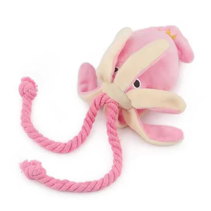Cotton Rope Octopus Toy - Squeaky Chew for Dogs & Cats – photo 5